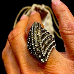 Gold Bling Statement Ring